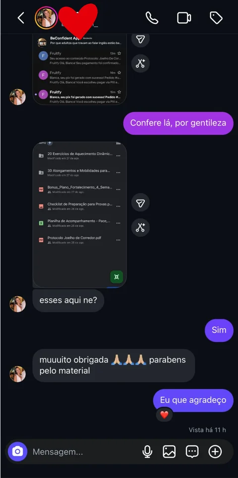 Print de depoimento de cliente 1