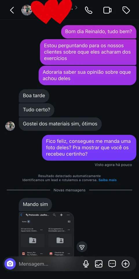 Print de depoimento de cliente 3