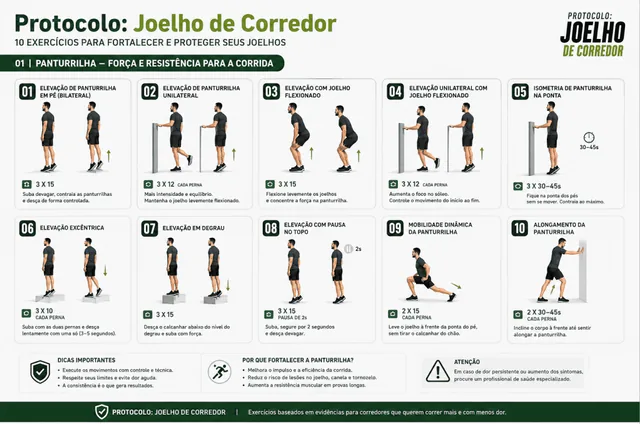 Página de panturrilha do protocolo